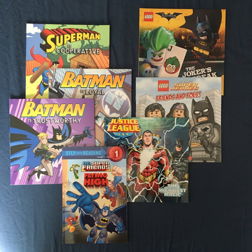 Superhero book bundle of 7